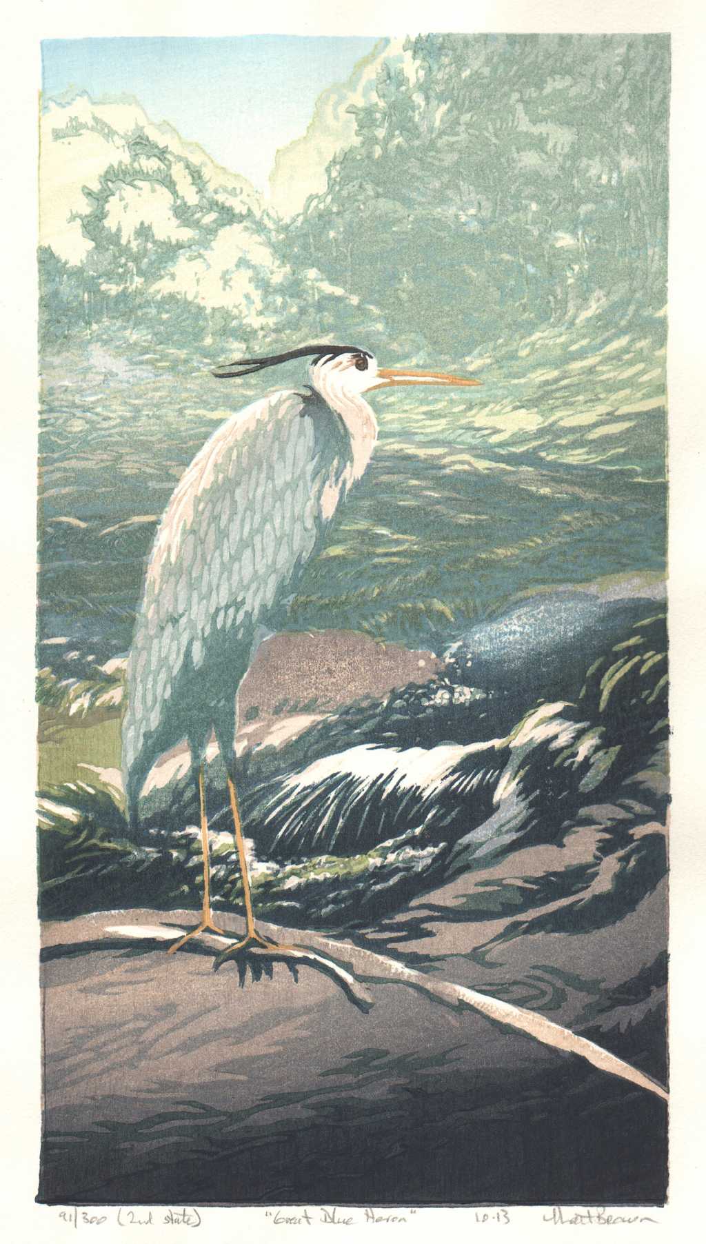 Great Blue Heron, 2nd state