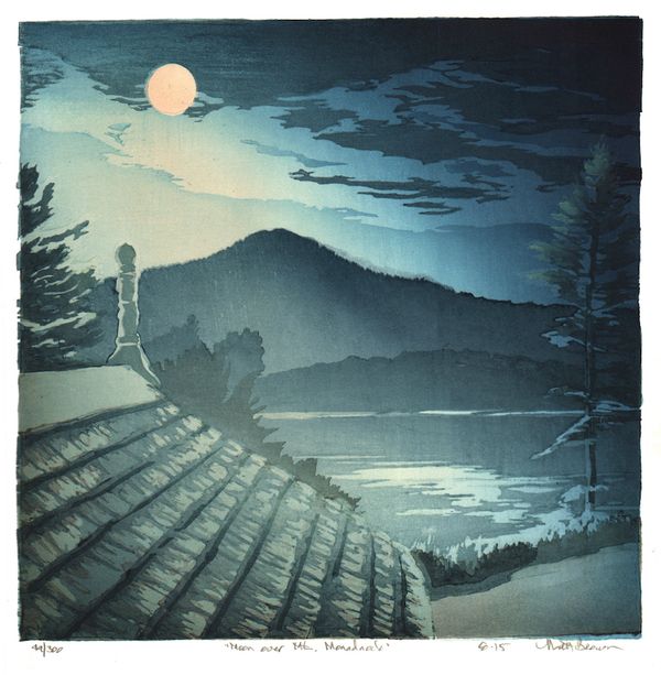 Moon over Mt. Monadnock
