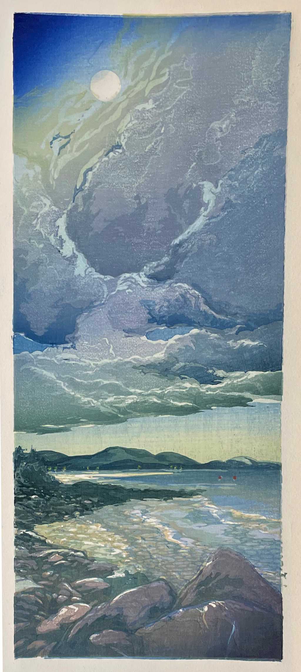 Moon over Mt. Desert Island, fourth state