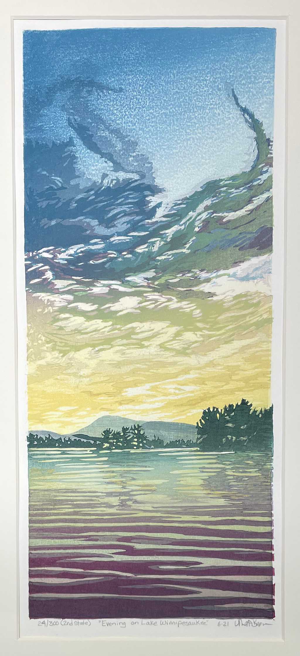 Evening on Lake Winnipesaukee, 2nd state