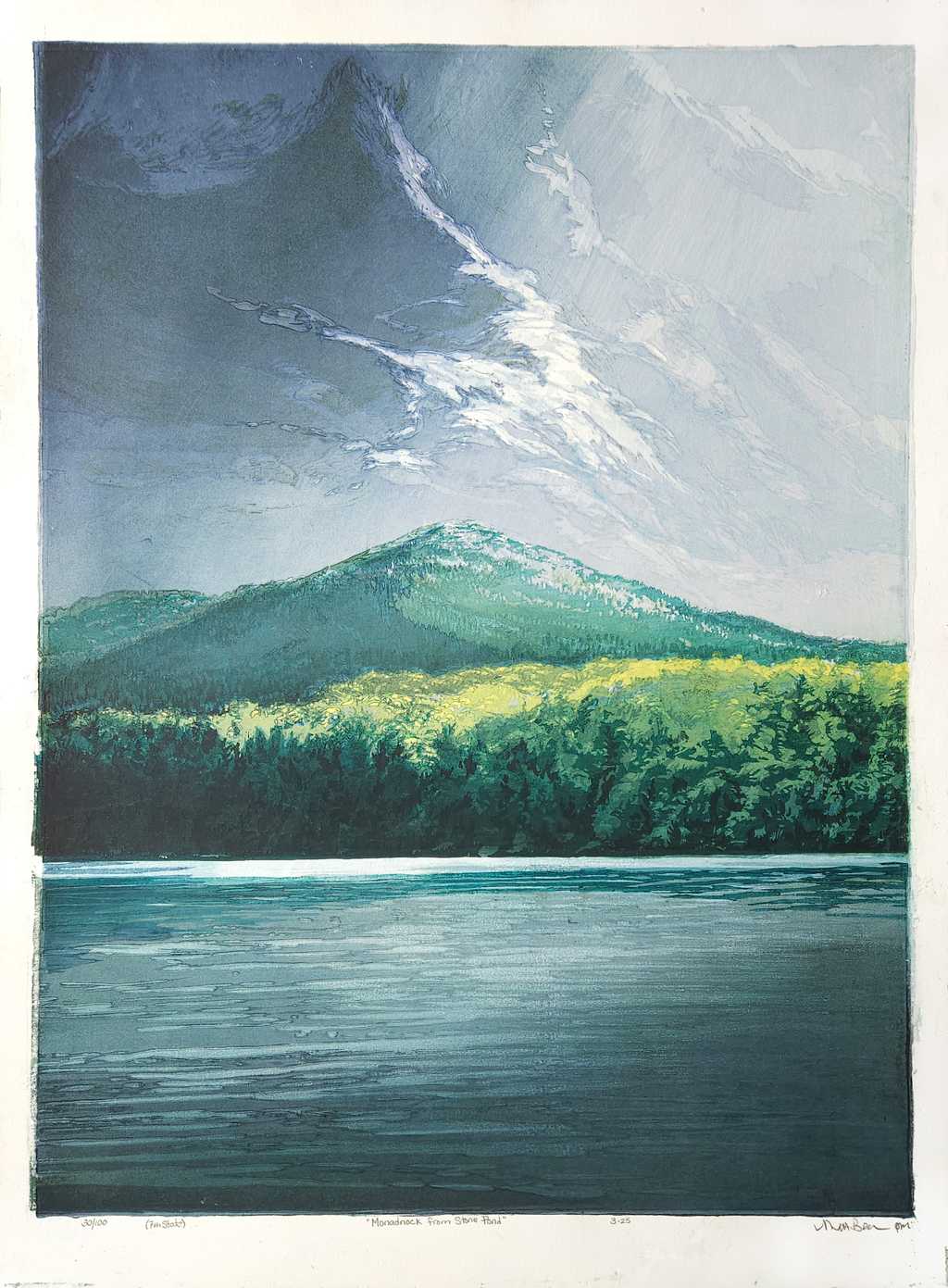 Monadnock from Stone Pond, 7th State, 30/100