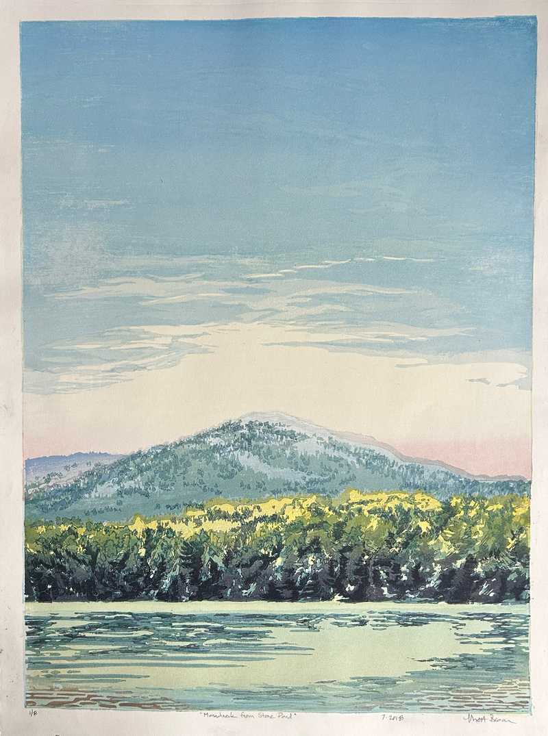 Monadnock from Stone Pond, 1st state, 1/8