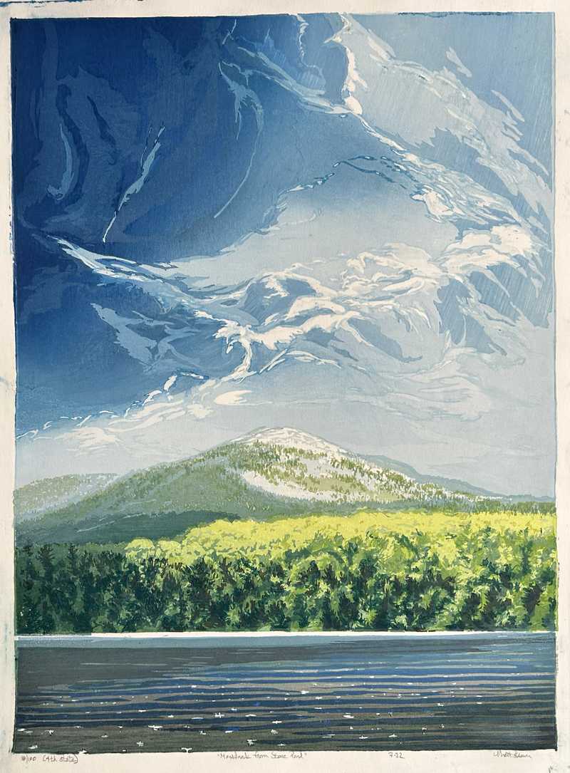 Monadnock from Stone Pond, 4th state, 18/100