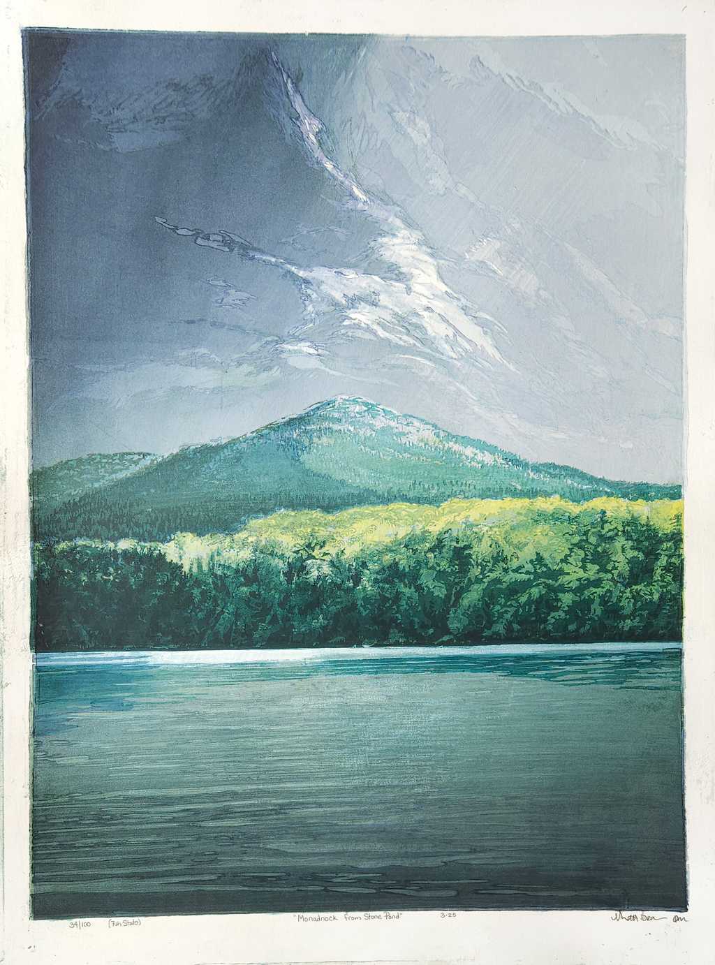 Monadnock from Stone Pond, 7th State, 34/100
