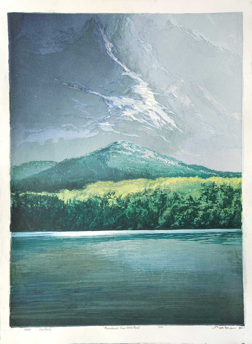 Monadnock from Stone Pond, 7th State, 33/100
