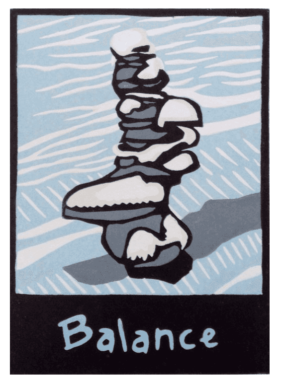 Stone Stack In Snow